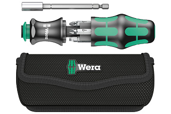 Набор бит с рукояткой-битодержателем Wera 6 предметов, WE-134491
