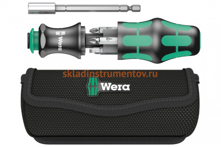 Набор бит с рукояткой-битодержателем Wera 6 предметов, WE-134491