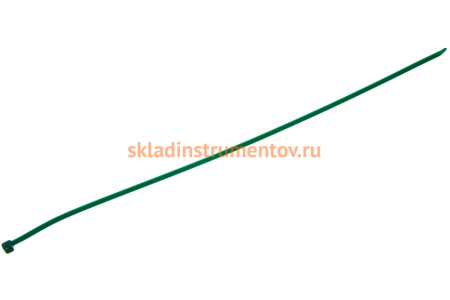 Нейлоновый хомут Зубр МАСТЕР зеленый 3,6 мм x 300 мм, 100 шт 309060-36-300
