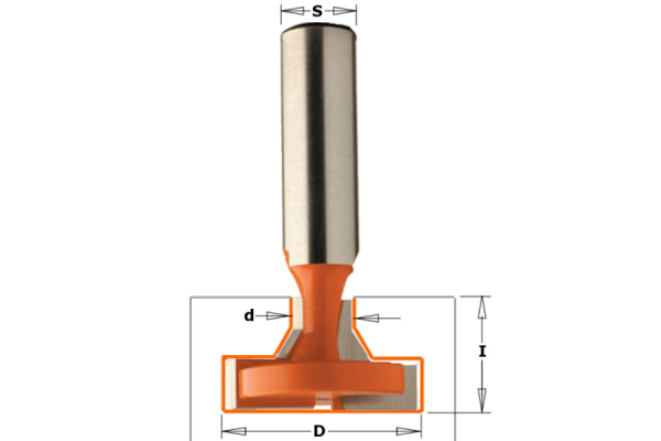 Фреза пазовая конструкционная Т - образная (28/11x13.5 мм; S 12 мм) по дереву CMT 950.603.11