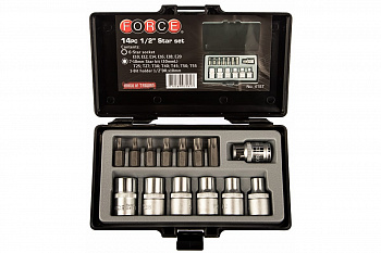 Набор звездочек и головок Е FORCE 4157 1/2