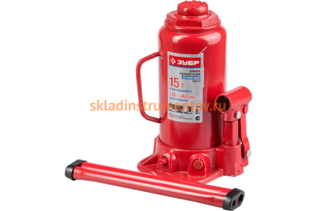 Гидравлический бутылочный домкрат ЗУБР 43060-15