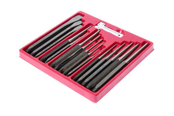 Зубило и выколотка в кейсе 15шт JTC JW0054