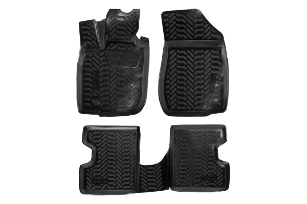 Ковры в салон Airline 3D без 3-го ряда для Lada Largus 12- компл. 4 шт. ACM-PS-04