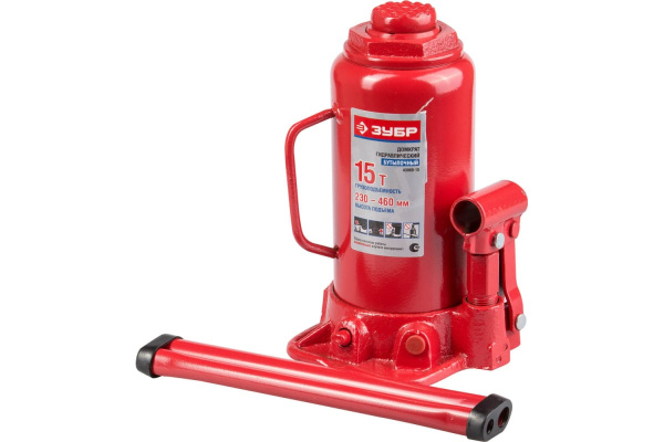 Гидравлический бутылочный домкрат ЗУБР 43060-15