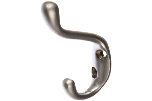 Мебельный крючок JET 586 двухрожковый, алюминий, матовый хром CQ586A.002CM99
