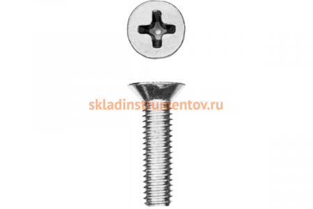 Винт ЗУБР DIN 965, M6 x 50 мм, 5 шт, кл. пр. 4.8, оцинкованный, 303116-06-050