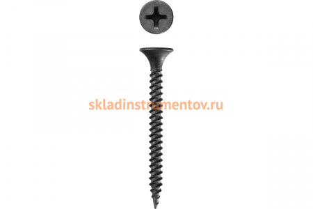 Универсальные саморезы Зубр оксидированные по дереву/металлу, PH2, 4,8x125мм, ТФ0, 400шт 4-300010-48-125