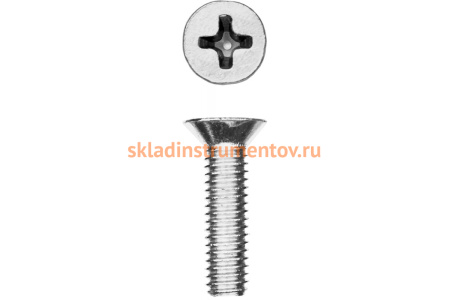 Винт ЗУБР DIN 965, M6 x 50 мм, 5 шт, кл. пр. 4.8, оцинкованный, 303116-06-050