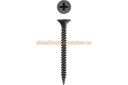 Универсальные саморезы Зубр оксидированные по дереву/металлу, PH2, 4,8x150мм, ТФ3, 100шт 4-300013-48-150