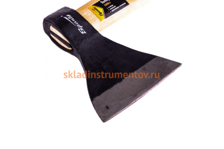 Топор SPARTA 1000 г, в сборе, кованый, деревянное топорище 21615