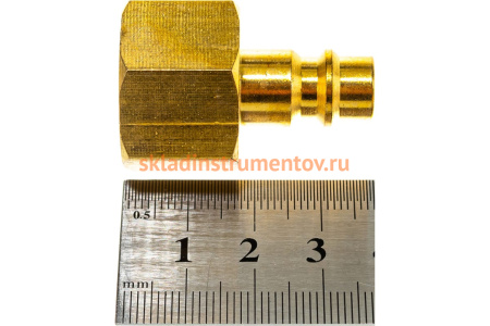 Штуцер для быстроразъема 1/2"F в пластиковом держателе ROCKFORCE RF-SE2-4PF