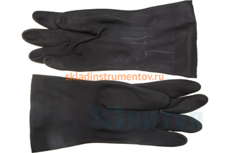 Латексные двухслойные сантехнические перчатки Зубр, КЩС, размер XL 11269-XL_z01