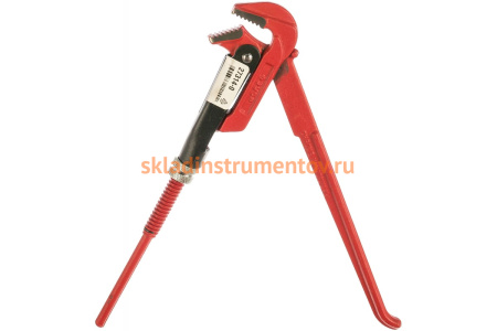 Трубный рычажный ключ с прямыми губками №0, 3/4" Зубр МАСТЕР 27314-0