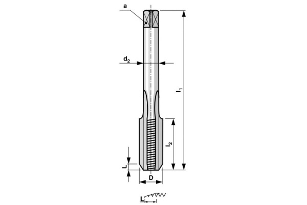 Набор метчиков из 2-х шт Bucovice Tools М 24 Шаг 1.0 мм HSS 144243