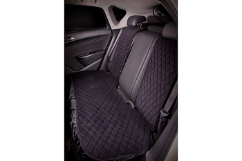 Накидка Airline Алькантара, задняя 3 предмета, черная ASC-B-01