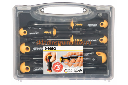Набор отверток 6 шт. в кейсе Felo Ergonic 40010636