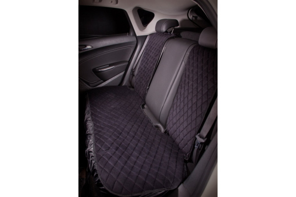 Накидка Airline Алькантара, задняя 3 предмета, черная ASC-B-01