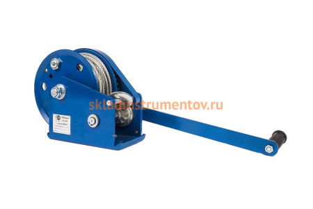 Ручная барабанная лебедка TOR ЛБ-1200 (BHW) г/п 0,5 т, длина троса 10 м 113054