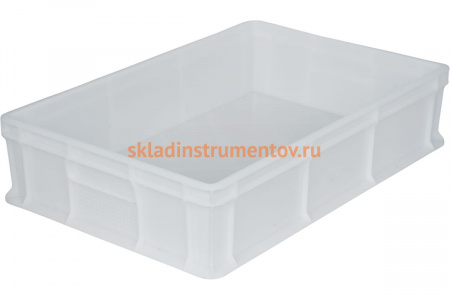 Морозостойкий сплошной ящик Тара.ру 600х400х140 мм, белый 16408