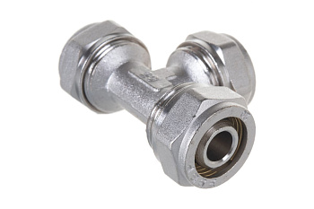 Тройник соединительный (20х20х20 мм; 2 мм; цанга-цанга) для трубопровода Зубр 51403-20