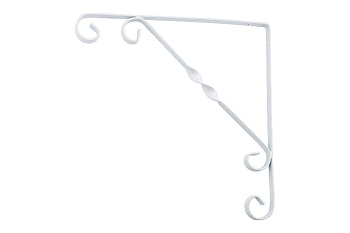 Декоративный кронштейн СИБРТЕХ 250х250 мм белый 94052