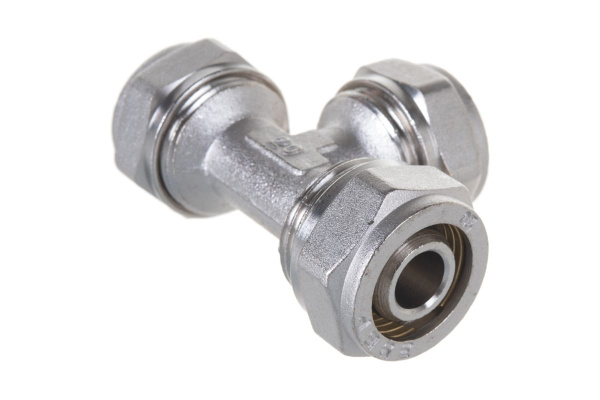 Тройник соединительный (20х20х20 мм; 2 мм; цанга-цанга) для трубопровода Зубр 51403-20