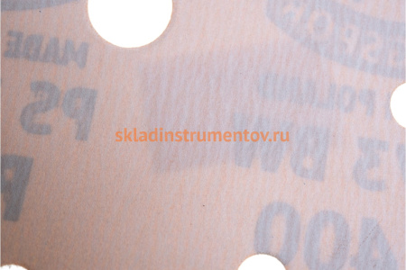 Круг шлифовальный на липучке для обработки красок, лаков и шпаклевок (150 мм; Р400; 8 отверстий) KLINGSPOR 301215