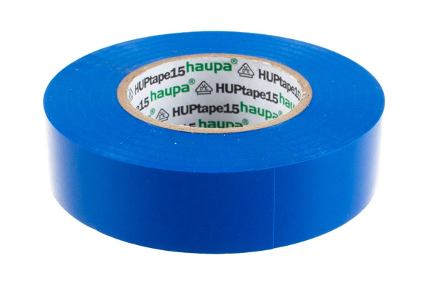 Изолента HAUPA ПВХ синий 19 ммх20 м, d 74 мм 263850