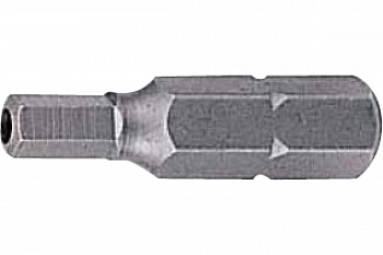 Бита 6-гранная с отверстием (HEX6 мм; 25 мм; 1/4) FORCE 124S2506