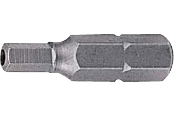 Бита 6-гранная с отверстием (HEX6 мм; 25 мм; 1/4) FORCE 124S2506