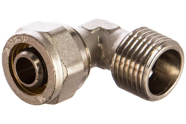 Уголок соединительный (16 мм; 1/2"; цанга-штуцер) для трубопровода Зубр 51409-16-1/2