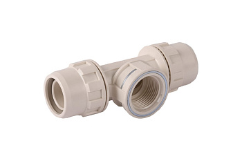 Тройник переходной (26х26 мм; 3/4") для трубопровода Зубр 51502-26-3/4-26