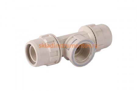 Тройник переходной (20х20 мм; 1/2") для трубопровода Зубр 51502-20-1/2-20