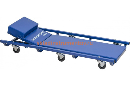 Подкатной лежак с подъемным подголовником NORDBERG N30C4