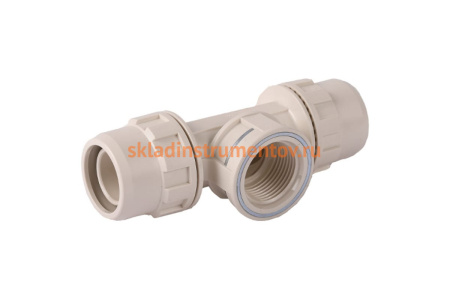 Тройник переходной (16х16 мм; 1/2") для трубопровода Зубр 51502-16-1/2-16