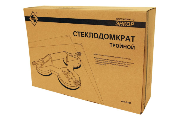 Тройной стеклодомкрат Энкор 9397