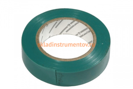 Зеленая изолента ПВХ 15мм х 10м х 0,18мм STAYER 12292-G-15-10