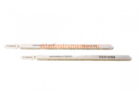 Пилка для лобзика по плитке, стеклу T150DIA Diamant 2 шт. REDVERG 6623568