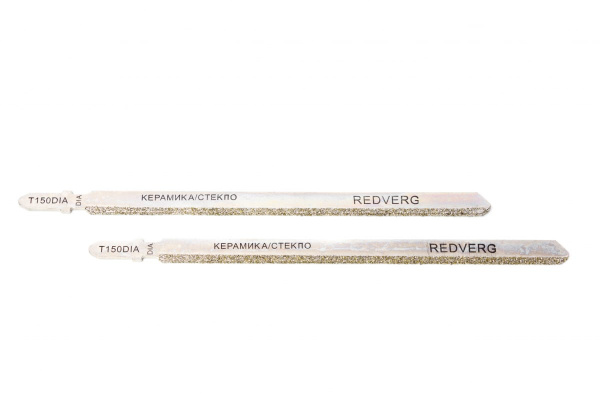 Пилка для лобзика по плитке, стеклу T150DIA Diamant 2 шт. REDVERG 6623568