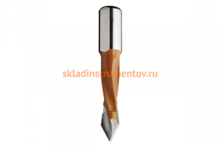 Сверло HW (8x40x70 мм; Z 2; S 10x20 мм; RH) для присадочного станка CMT 375.080.11
