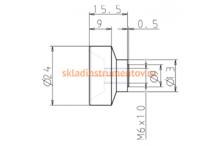 Ручка с накаткой KIPP K0138.06