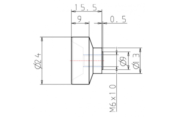 Ручка с накаткой KIPP K0138.06