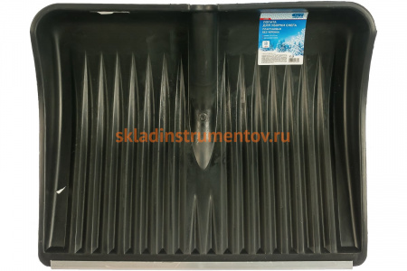 Снеговая лопата без черенка 512х408мм, морозостойкий пластик СИБРТЕХ Россия 61589