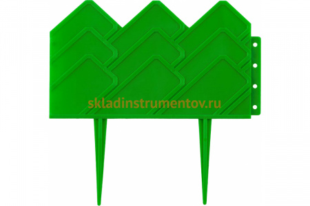 Декоративный бордюр Grinda для клумб 14x310 см зеленый 422221-G