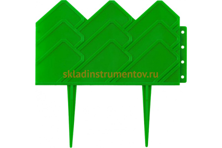 Декоративный бордюр Grinda для клумб 14x310 см зеленый 422221-G Декоративный бордюр Grinda для клумб 14x310 см зеленый 422221-G
