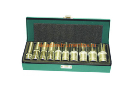 Комплект глубоких торцевых головок 1/2"DR 10-24 мм Jonnesway S04HD411S