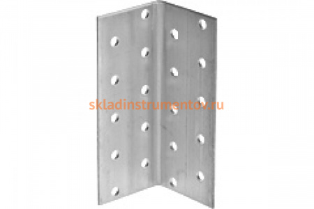 Крепежный угол Зубр МАСТЕР равносторонний, 100х80х80 мм, 20 шт. 310205-100-080