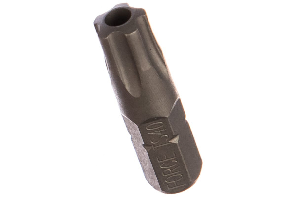 Бита Torx с отверстием 5-ти лучевая (TS40; 25 мм; 1/4) FORCE 12F2540