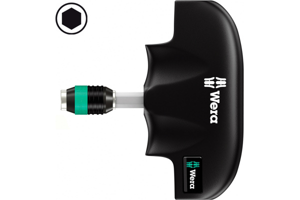 Поперечная ручка с патроном Wera 489 1/4 45/44/87 мм WE-013390